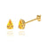 SCARLETT - Pear Yellow Sapphire 18k Yellow Gold Stud Earrings Earrings Lily Arkwright