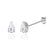 SCARLETT - Pear Lab Diamond 950 Platinum Stud Earrings Earrings Lily Arkwright