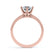 SERENITY - Round Natural Diamond 18k Rose Gold Solitaire Ring Engagement Ring Lily Arkwright