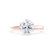 SERENITY - Round Natural Diamond 18k Rose Gold Solitaire Ring Engagement Ring Lily Arkwright