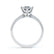SERENITY - Round Natural Diamond 18k White Gold Solitaire Ring Engagement Ring Lily Arkwright