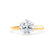 SERENITY - Round Natural Diamond 18k Yellow Gold Solitaire Ring Engagement Ring Lily Arkwright