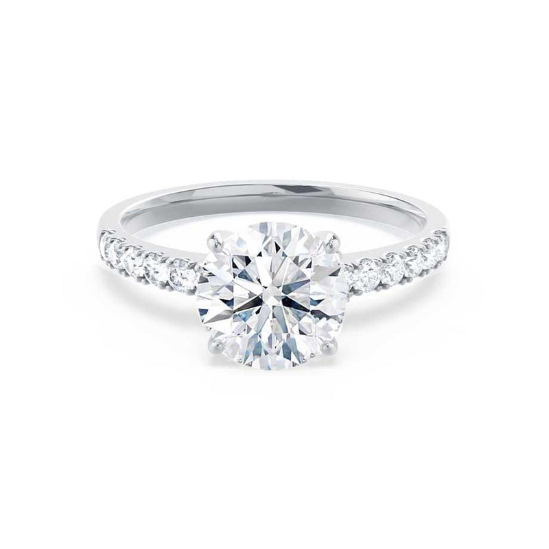 GISELLE - Round Diamond Solitaire Platinum 950 Engagement Ring