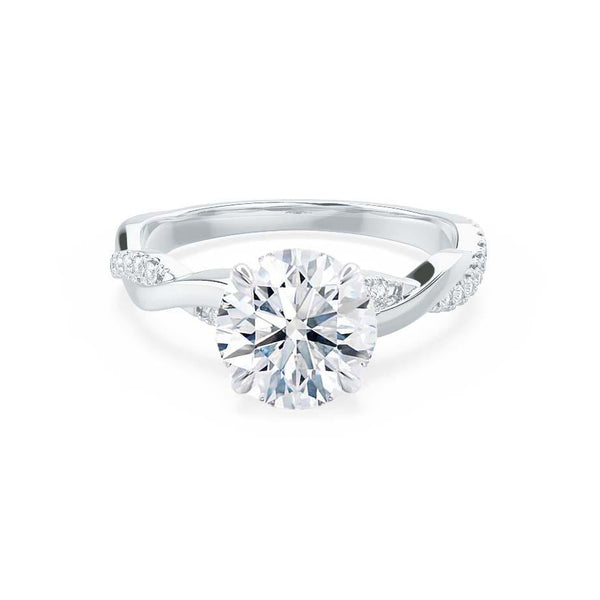 EDEN - Oval Diamond Vine Solitaire Platinum 950 Engagement Ring