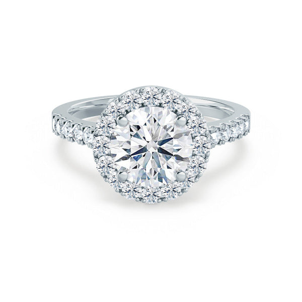 CECILY - Round Diamond Platinum 950 Engagement Ring