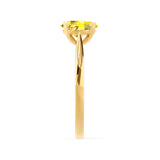 ISABELLA - Oval Yellow Sapphire 18k Yellow Gold Solitaire Ring Engagement Ring Lily Arkwright