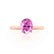 ISABELLA - Oval Pink Sapphire 18k Rose Gold Solitaire Ring Engagement Ring Lily Arkwright