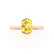 ISABELLA - Oval Yellow Sapphire 18k Rose Gold Solitaire Ring Engagement Ring Lily Arkwright