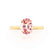 ISABELLA - Oval Champagne Sapphire 18k Yellow Gold Solitaire Ring Engagement Ring Lily Arkwright