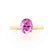 ISABELLA - Oval Pink Sapphire 18k Yellow Gold Solitaire Ring Engagement Ring Lily Arkwright