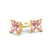 VALENTIA - Princess Champagne Sapphire 18k Yellow Gold Stud Earrings Earrings Lily Arkwright