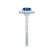 VIOLETTE - Cushion Blue Sapphire & Diamond 18k White Gold Petite Halo Ring Engagement Ring Lily Arkwright