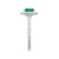 VIOLETTE - Cushion Emerald & Diamond 950 Platinum Petite Halo Ring Engagement Ring Lily Arkwright