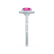 VIOLETTE - Cushion Pink Sapphire & Diamond 950 Platinum Petite Halo Ring Engagement Ring Lily Arkwright