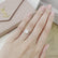 LIVELY - Cushion Moissanite & Diamond 18k Rose Gold Hidden Halo Micro Pavé Shoulder Set