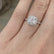 Violette - cushion cut lab diamond engagement ring 18k yellow and white gold Lily Arkwright