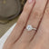 SERENITY - Round Moissanite 950 Platinum Solitaire Engagement Ring