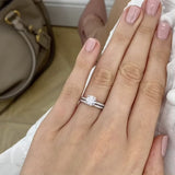 Macy Round natural diamond & Diamond 18k Rose Gold Petite Pavé Ring Video