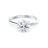GRACE - Round Lab Diamond Platinum Solitaire Engagement Ring Lily Arkwright