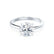 GRACE - Round Natural Diamond Platinum Solitaire Engagement Ring Lily Arkwright