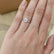 ANNORA - Round Moissanite 18k Rose Gold Twist Solitaire Ring