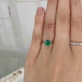 GRACE - Chatham® Lab Grown Emerald Solitaire 18k Yellow Gold