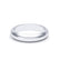Satin Polish Plain Wedding Band D Shape Profile Platinum Wedding Bands Lily Arkwright