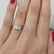 EVERDEEN - Oval Moissanite 18k Rose Gold Trilogy Ring