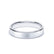 Satin Polish Wedding Band Bevelled Edge 18k White Gold Wedding Bands Lily Arkwright
