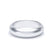 Satin Polish Plain Wedding Band D Shape Profile Platinum Wedding Bands Lily Arkwright