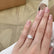 DELILAH - Round Lab Diamond Platinum Shoulder Set Ring