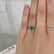 GRACE - Lab Grown Emerald Solitaire 18k Rose Gold