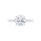 ALLURE - Round Natural Diamond 18k White Gold Scatter Ring Engagement Ring Lily Arkwright