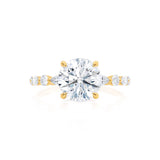 ALLURE - Round Lab Diamond 18k Yellow Gold Scatter Ring Engagement Ring Lily Arkwright