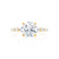 ALLURE - Round Natural Diamond 18k Yellow Gold Scatter Ring Engagement Ring Lily Arkwright