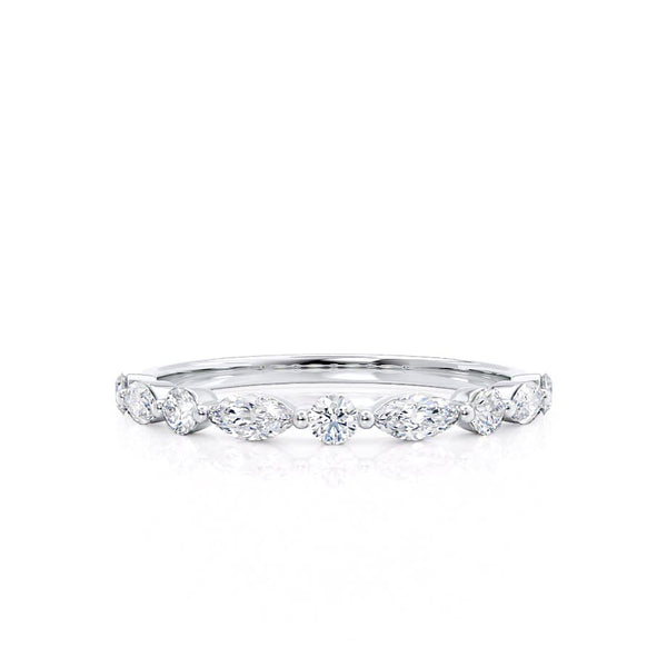 ALLURE LOVE-  18k White Gold Scatter Eternity Ring Engagement Ring Lily Arkwright