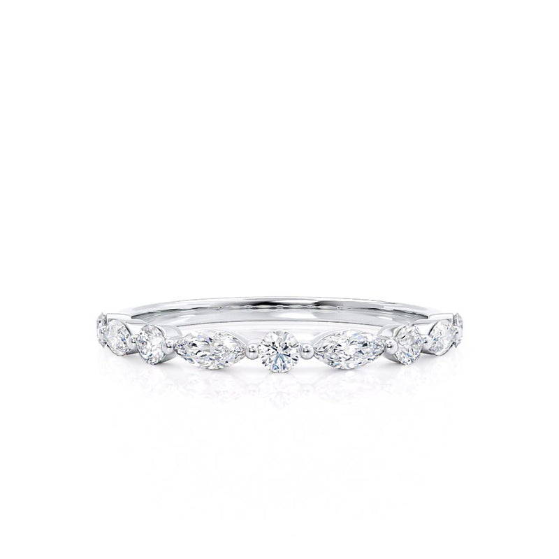 ALLURE LOVE-  18k White Gold Scatter Eternity Ring Engagement Ring Lily Arkwright