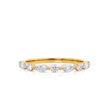 ALLURE LOVE-  18k Yellow Gold Scatter Eternity Ring Engagement Ring Lily Arkwright