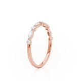 ALLURE LOVE-  18k Rose Gold Scatter Eternity Ring Engagement Ring Lily Arkwright