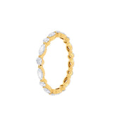 ALLURE LOVE-  18k Yellow Gold Scatter Eternity Ring Engagement Ring Lily Arkwright