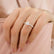 ALLURE - Round Natural Diamond 18k Yellow Gold Scatter Ring Engagement Ring Lily Arkwright