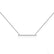 Amal - Lab Diamond Bar Necklace 18k White Gold Pendant Lily Arkwright