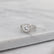 AMELIA - Outlet Ring 1.50ct Round Moissanite & Diamond 950 Platinum Halo Engagement Ring Lily Arkwright