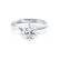 ANNORA - Round Moissanite 950 Platinum Twist Solitaire Ring Engagement Ring Lily Arkwright