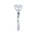 ANNORA - Round Moissanite 18k White Gold Twist Solitaire Ring Engagement Ring Lily Arkwright