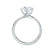 ANNORA - Round Natural Diamond 18k White Gold Twist Solitaire Ring Engagement Ring Lily Arkwright