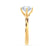ANNORA - Round Moissanite 18k Yellow Gold Twist Solitaire Ring Engagement Ring Lily Arkwright