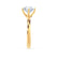 ANNORA - Round Natural Diamond 18k Yellow Gold Twist Solitaire Ring Engagement Ring Lily Arkwright