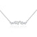 ARA - Emerald & Round Mix Cluster Statement Necklace 18k White Gold Pendant Lily Arkwright