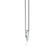 ARMELLE - Heart Lab Diamond Necklace 18k White Gold Pendant Lily Arkwright